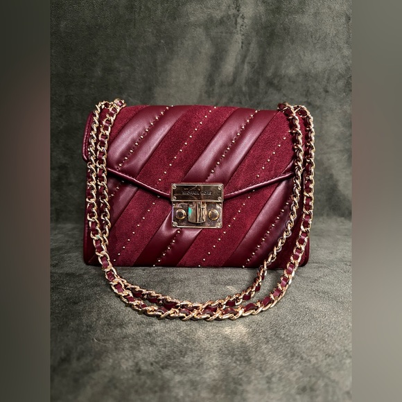 Michael Kors - Rose Merlot Purse - Red Velvet - Picture 1 of 6